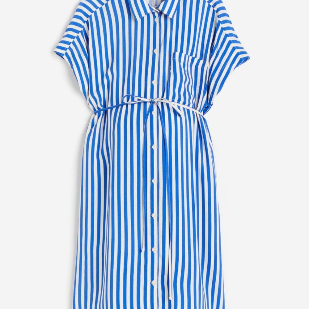 H&M MAMA Tie belt shirt dress - Picture 6 of 7